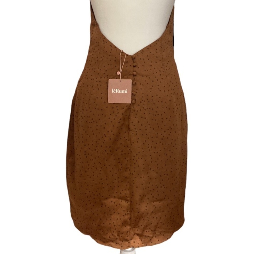 LèRumi Gene Tan Spot Mini Dress NWT - Picture 9 of 11